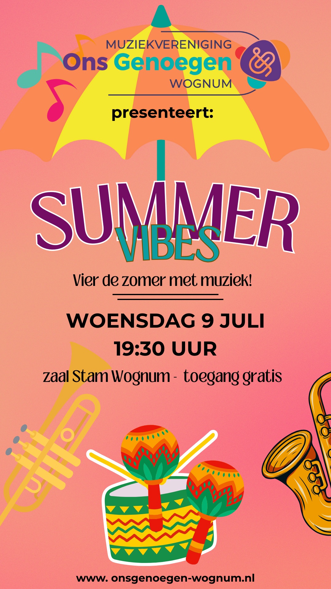 Zomeravondconcert Ons Genoegen Wognum, met première ‘Twenty Five’